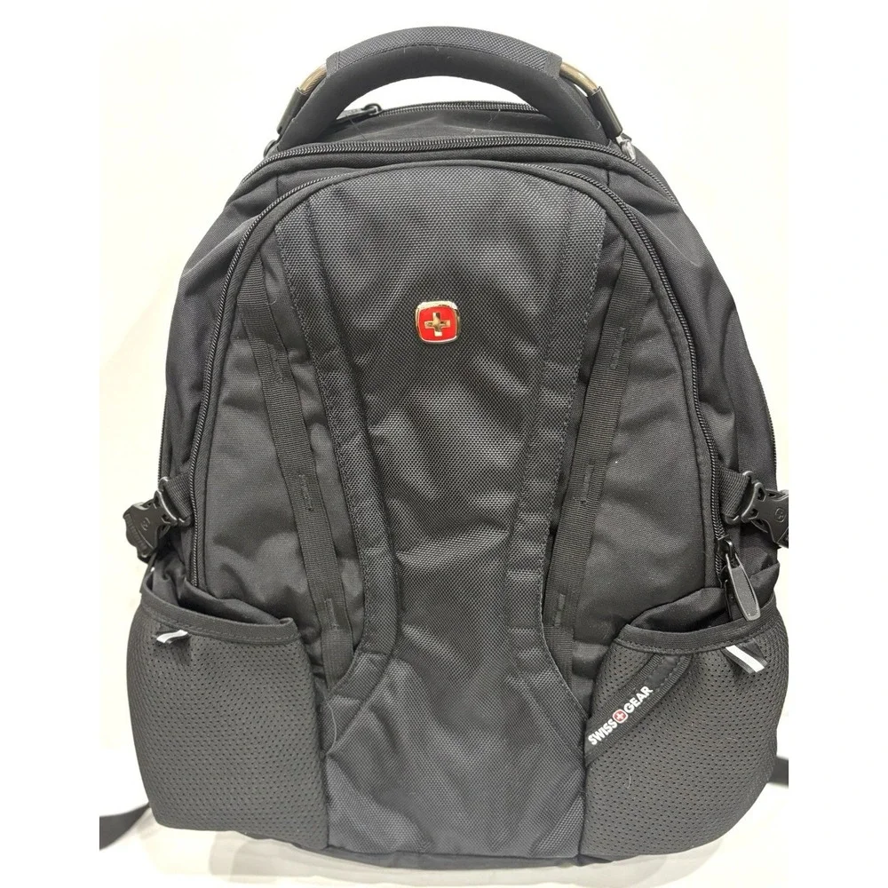 SwissGear ScanSmart Black Laptop Backpack TSA Travel Airflow Business Bag